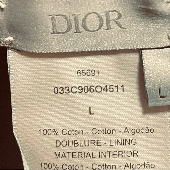 NEVER WORN DIOR x KENNY SCHARF MENS CD LOGO EMBROIDERED BUCKET HAT COTTON LG - Picture 10 of 14